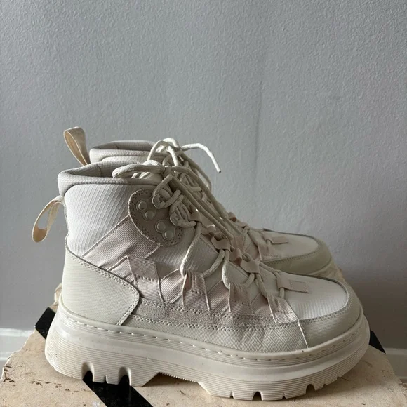Dr. Martens Cream Lace Up Boots - Picture 5 of 5